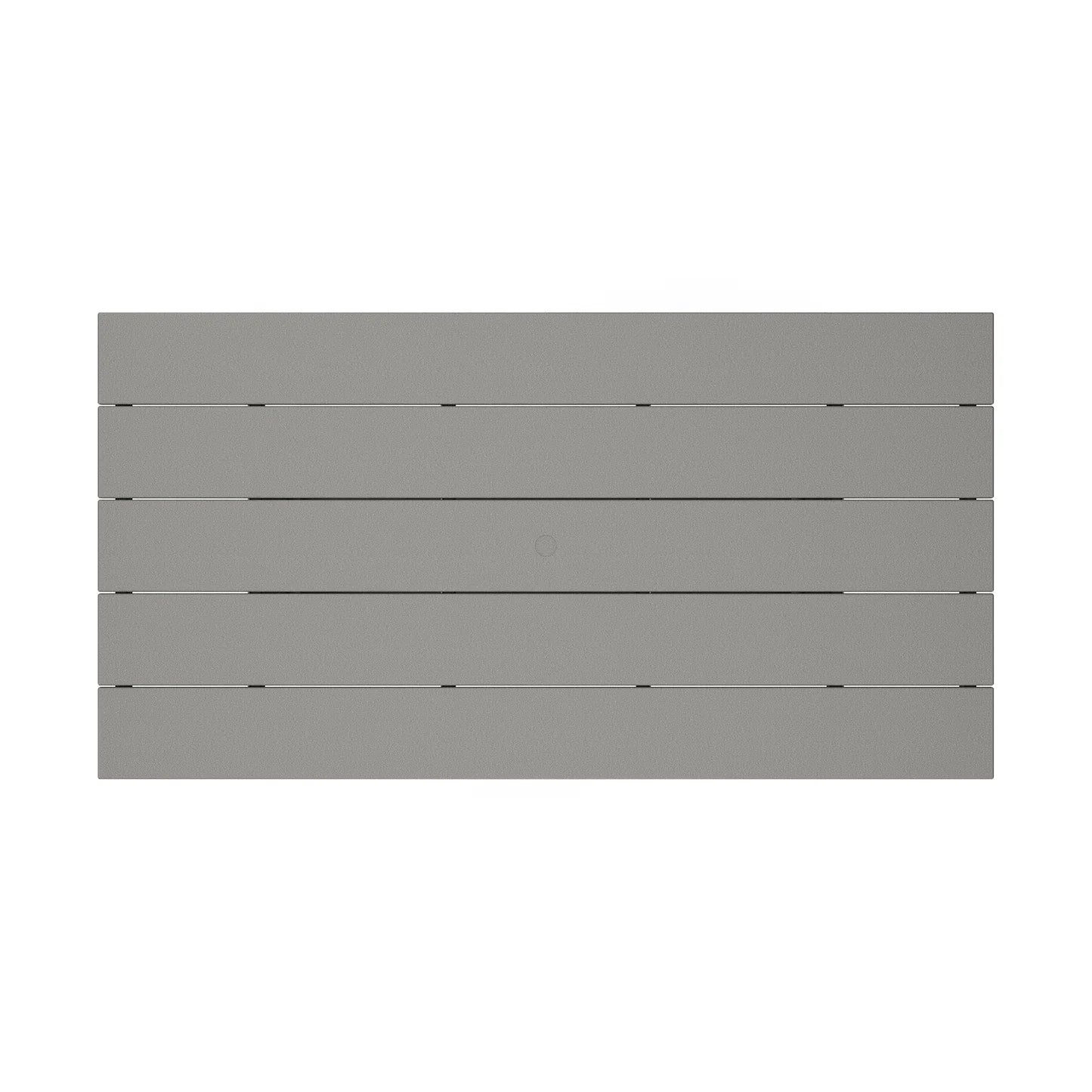 Farmhouse Outdoor Dining Table Trestle 37" x 72" POLYWOOD Slate Grey