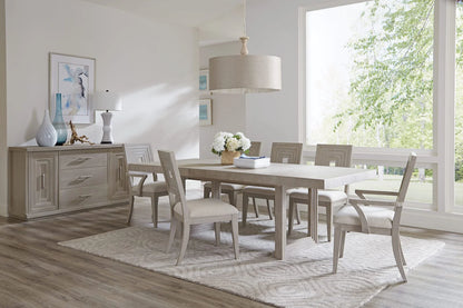Stepstone Mist 7-Pc Dining Set Extendable (74-92")